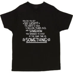 You Exist At The Same Time As Personalised T-Shirt -ThinkWear Collective Sales personalised you exist at the same time as tshirt 2 black mens v neck tshirt