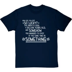 You Exist At The Same Time As Personalised T-Shirt -ThinkWear Collective Sales personalised you exist at the same time as tshirt 2 navybluetshirt