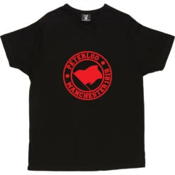 Peterloo: Manchester 1819 T-Shirt -ThinkWear Collective Sales peterloo tshirt black mens v neck tshirt