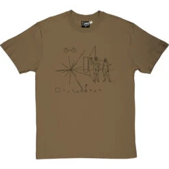 Pioneer Plaque T-Shirt -ThinkWear Collective Sales pioneer plaque tshirt 1 olivetshirt
