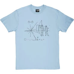 Pioneer Plaque T-Shirt -ThinkWear Collective Sales pioneer plaque tshirt 1 skybluetshirt