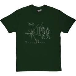 Pioneer Plaque T-Shirt -ThinkWear Collective Sales pioneer plaque tshirt 2 bottlegreentshirt