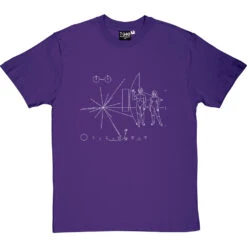 Pioneer Plaque T-Shirt -ThinkWear Collective Sales pioneer plaque tshirt 2 purpletshirt