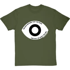 Edgar Allan Poe "Believe Nothing That You Hear" Quote T-Shirt -ThinkWear Collective Sales poe believe nothing that you hear tshirt 2 olivetshirt