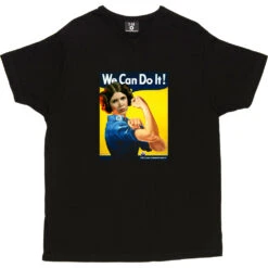 Princess Leia: We Can Do It T-Shirt -ThinkWear Collective Sales princess leia we can do it tshirt black mens v neck tshirt