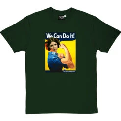 Princess Leia: We Can Do It T-Shirt -ThinkWear Collective Sales princess leia we can do it tshirt bottlegreentshirt