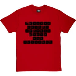Problem Exists Between Chair And Keyboard T-Shirt -ThinkWear Collective Sales problem exists tshirt 1 redtshirt
