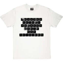 Problem Exists Between Chair And Keyboard T-Shirt -ThinkWear Collective Sales problem exists tshirt 1 whitetshirt