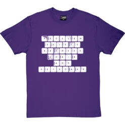 Problem Exists Between Chair And Keyboard T-Shirt -ThinkWear Collective Sales problem exists tshirt 2 purpletshirt