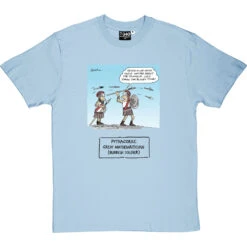 Pythagoras T-Shirt -ThinkWear Collective Sales pythagoras tshirt 1 skybluetshirt