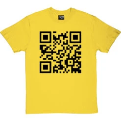 QR Code T-Shirt 15 QR Code T-Shirt -ThinkWear Collective Sales qr code tshirt 1 yellowtshirt