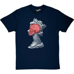Queen Skull T-Shirt 6 Queen Skull T-Shirt -ThinkWear Collective Sales queen skull tshirt navybluetshirt