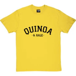 Quinoa And Kale T-Shirt -ThinkWear Collective Sales quinoa and kale tshirt 1 yellowtshirt