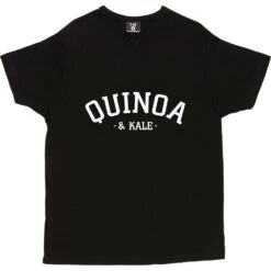Quinoa And Kale T-Shirt -ThinkWear Collective Sales quinoa and kale tshirt 2 black mens v neck tshirt