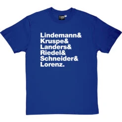 Rammstein Line-Up T-Shirt -ThinkWear Collective Sales rammstein line up tshirt 2 royalbluetshirt