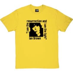 Ian Brown: I Am The Resurrection T-Shirt -ThinkWear Collective Sales resurrection yellowtshirt