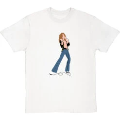 Robert Plant T-Shirt -ThinkWear Collective Sales robert plant large print tshirt whitetshirt