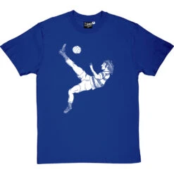 Robin Friday Bicycle Kick T-Shirt -ThinkWear Collective Sales robin friday bicycle tshirt 2 royalbluetshirt