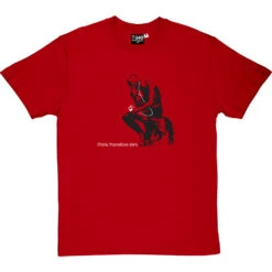 Rodin's I Think T-Shirt -ThinkWear Collective Sales rodinthink redtshirt