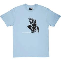 Rodin's I Think T-Shirt -ThinkWear Collective Sales rodinthink skybluetshirt