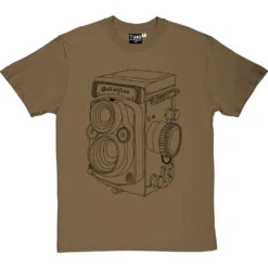 Vintage Rolleiflex Camera T-Shirt -ThinkWear Collective Sales rolleiflex camera tshirt 1 olivetshirt