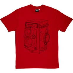 Vintage Rolleiflex Camera T-Shirt -ThinkWear Collective Sales rolleiflex camera tshirt 1 redtshirt
