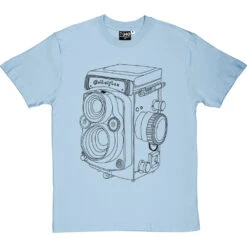 Vintage Rolleiflex Camera T-Shirt -ThinkWear Collective Sales rolleiflex camera tshirt 1 skybluetshirt