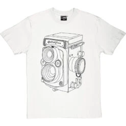 Vintage Rolleiflex Camera T-Shirt -ThinkWear Collective Sales rolleiflex camera tshirt 1 whitetshirt