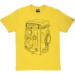 Vintage Rolleiflex Camera T-Shirt -ThinkWear Collective Sales rolleiflex camera tshirt 1 yellowtshirt