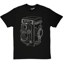 Vintage Rolleiflex Camera T-Shirt -ThinkWear Collective Sales rolleiflex camera tshirt 2 blacktshirt