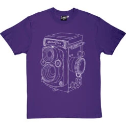 Vintage Rolleiflex Camera T-Shirt -ThinkWear Collective Sales rolleiflex camera tshirt 2 purpletshirt