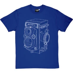 Vintage Rolleiflex Camera T-Shirt -ThinkWear Collective Sales rolleiflex camera tshirt 2 royalbluetshirt