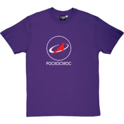 Roscosmos T-Shirt -ThinkWear Collective Sales russianspace purpletshirt