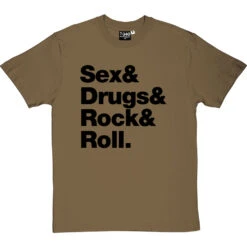 Sex & Drugs & Rock & Roll T-Shirt 26 Sex & Drugs & Rock & Roll T-Shirt -ThinkWear Collective Sales s d rock roll tshirt 1 olivetshirt