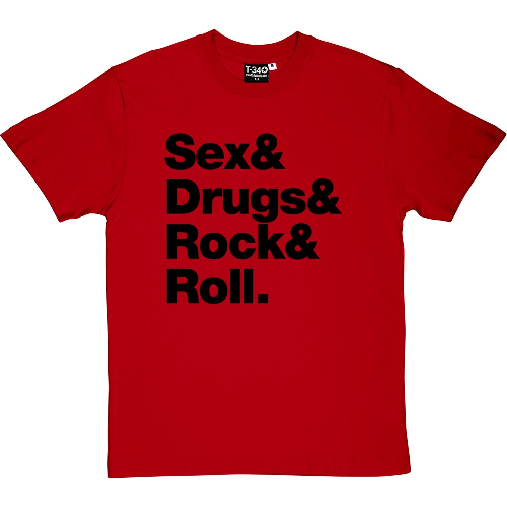 Sex & Drugs & Rock & Roll T-Shirt 9 Sex & Drugs & Rock & Roll T-Shirt - Image 9