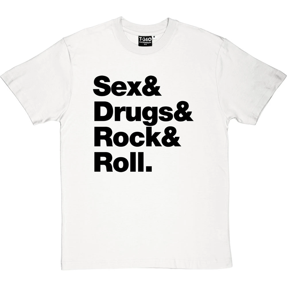 Sex & Drugs & Rock & Roll T-Shirt 4 Sex & Drugs & Rock & Roll T-Shirt - Image 4