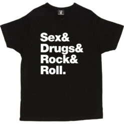 Sex & Drugs & Rock & Roll T-Shirt 22 Sex & Drugs & Rock & Roll T-Shirt -ThinkWear Collective Sales s d rock roll tshirt 2 black mens v neck tshirt
