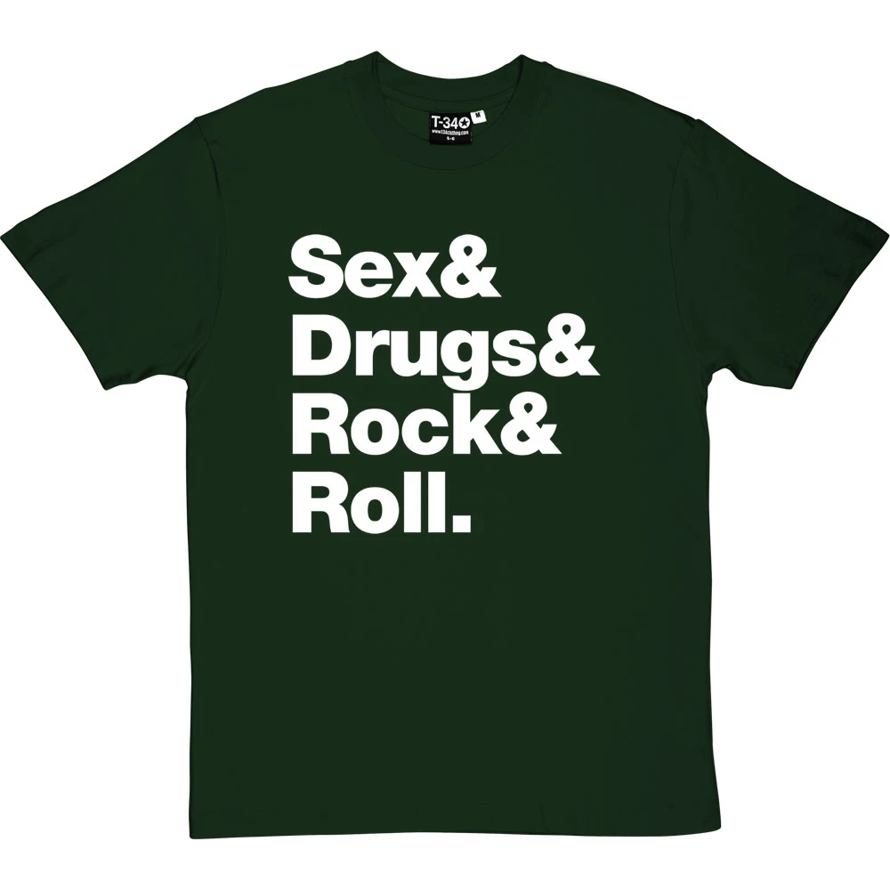 Sex & Drugs & Rock & Roll T-Shirt 19 Sex & Drugs & Rock & Roll T-Shirt - Image 19