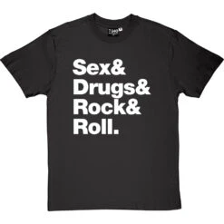 Sex & Drugs & Rock & Roll T-Shirt 32 Sex & Drugs & Rock & Roll T-Shirt -ThinkWear Collective Sales s d rock roll tshirt 2 charcoaltshirt