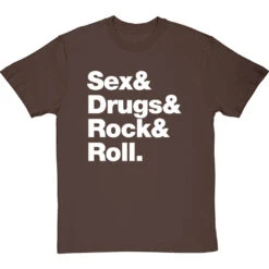 Sex & Drugs & Rock & Roll T-Shirt 31 Sex & Drugs & Rock & Roll T-Shirt -ThinkWear Collective Sales s d rock roll tshirt 2 hazelnuttshirt