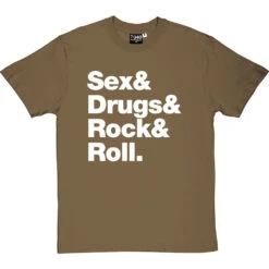 Sex & Drugs & Rock & Roll T-Shirt 34 Sex & Drugs & Rock & Roll T-Shirt -ThinkWear Collective Sales s d rock roll tshirt 2 olivetshirt