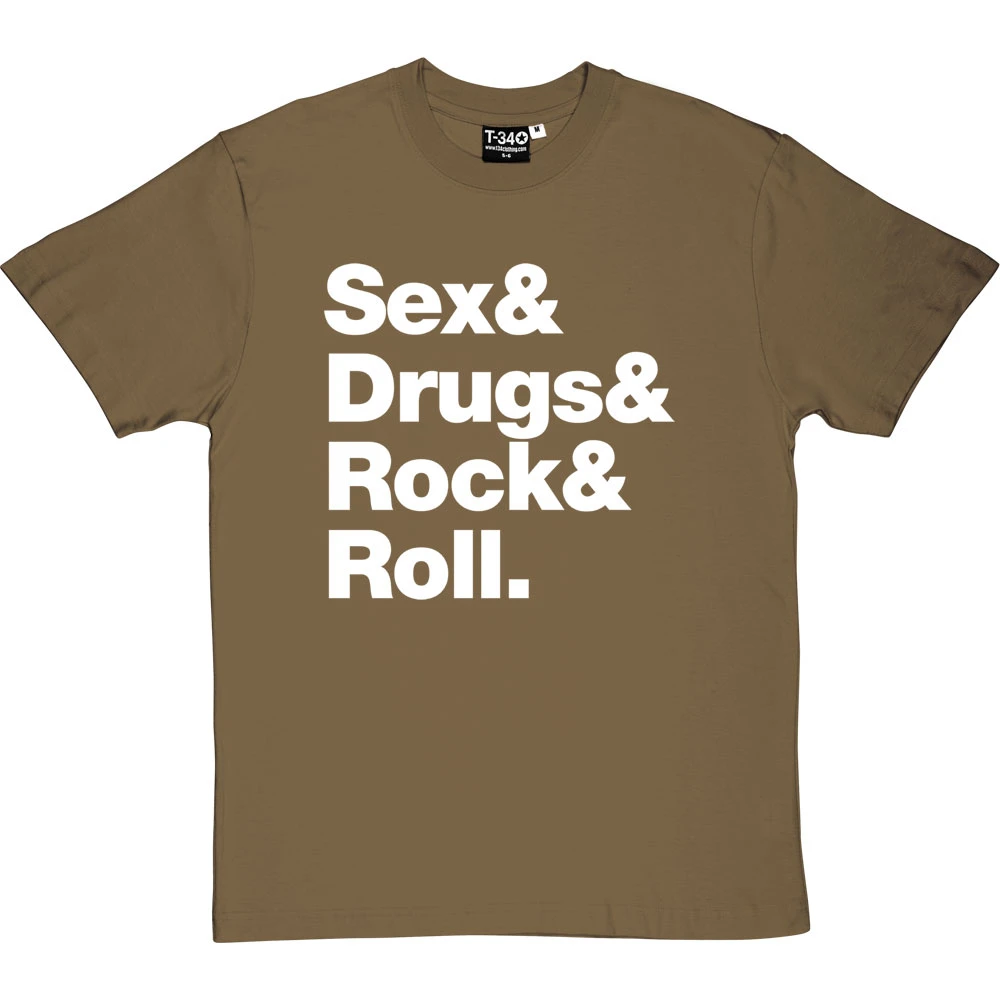 Sex & Drugs & Rock & Roll T-Shirt 15 Sex & Drugs & Rock & Roll T-Shirt - Image 15