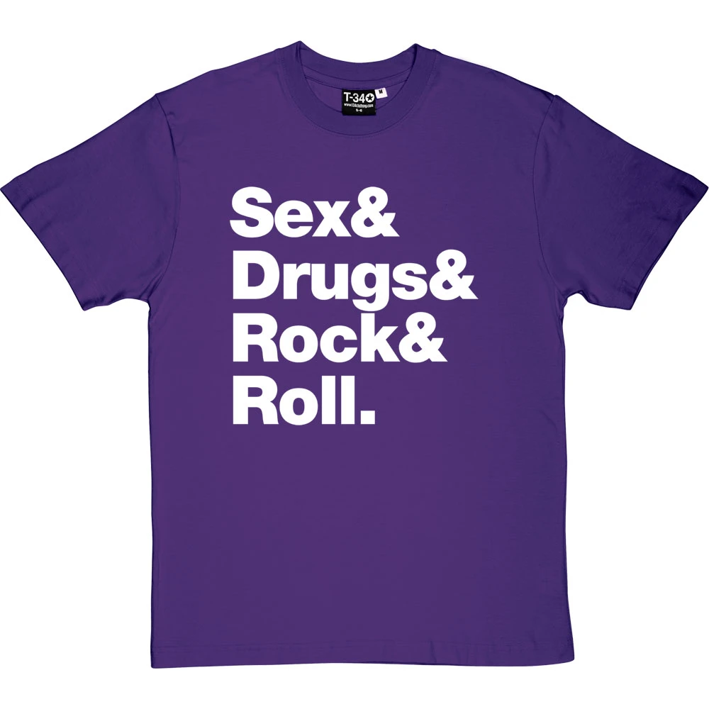 Sex & Drugs & Rock & Roll T-Shirt 14 Sex & Drugs & Rock & Roll T-Shirt - Image 14