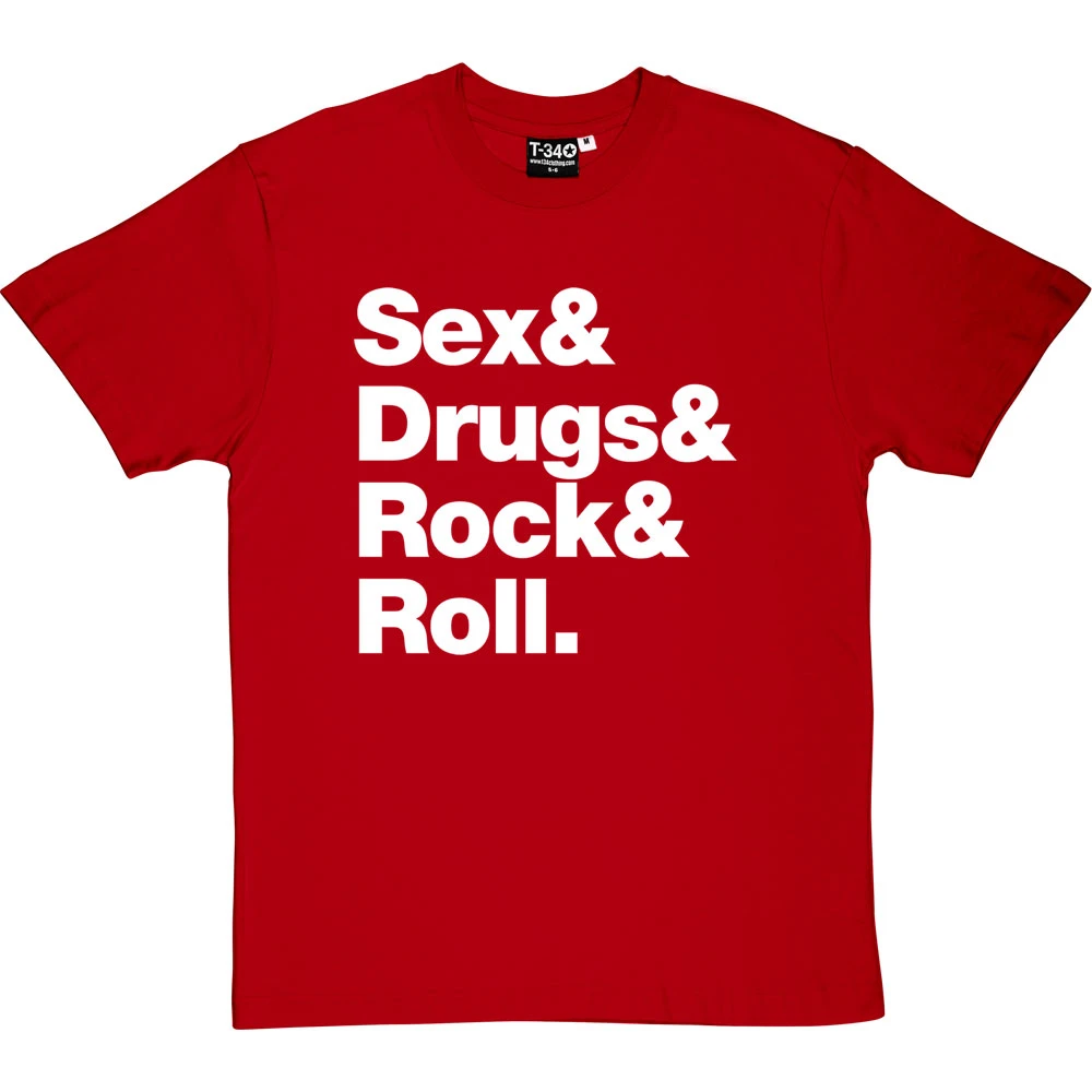 Sex & Drugs & Rock & Roll T-Shirt 11 Sex & Drugs & Rock & Roll T-Shirt - Image 11