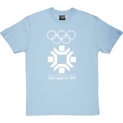 Sarajevo 84 T-Shirt -ThinkWear Collective Sales sarajevo 84 tshirt 2 skybluetshirt