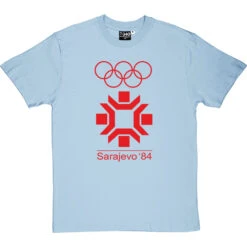 Sarajevo 84 T-Shirt -ThinkWear Collective Sales sarajevo 84 tshirt 5 skybluetshirt