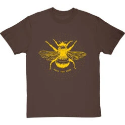 Save The Bees T-Shirt -ThinkWear Collective Sales save the bees tshirt 6 hazelnuttshirt
