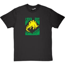 Save The Stegosaurus T-Shirt -ThinkWear Collective Sales savethestegosaurus charcoaltshirt