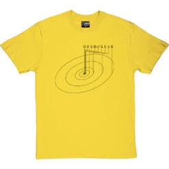 Scale Diagram Of The Solar System T-Shirt -ThinkWear Collective Sales scale map solar system tshirt 1 yellowtshirt
