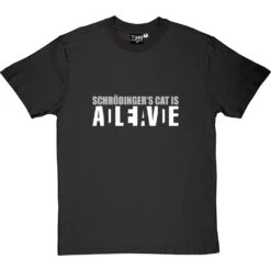 Schrodinger's Cat Is Alive/Dead T-Shirt -ThinkWear Collective Sales schrodingers cat is alive dead tshirt 2 charcoaltshirt